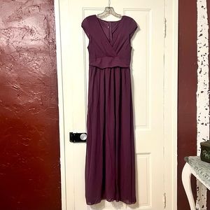 Purple Floor Length Dress